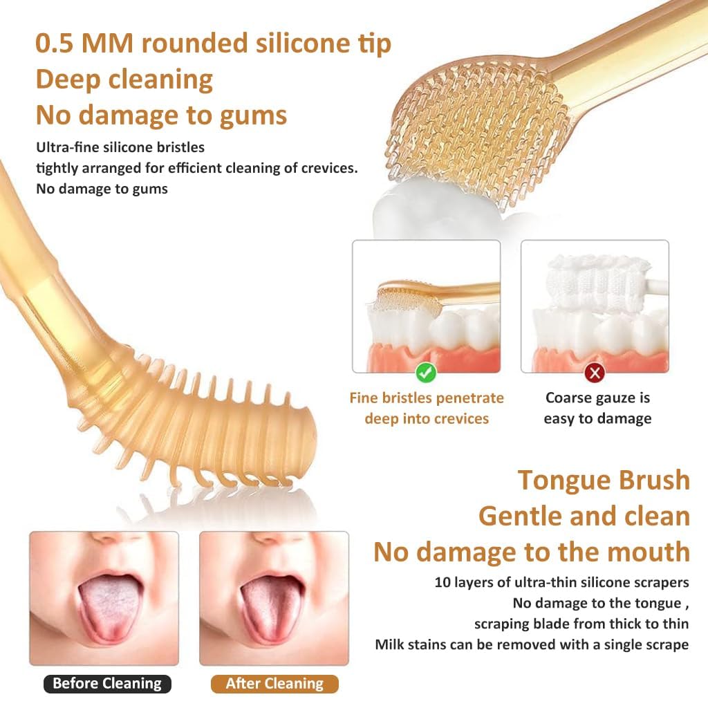 Soft Silicone Bristle Oral Care Toothbrush For Baby