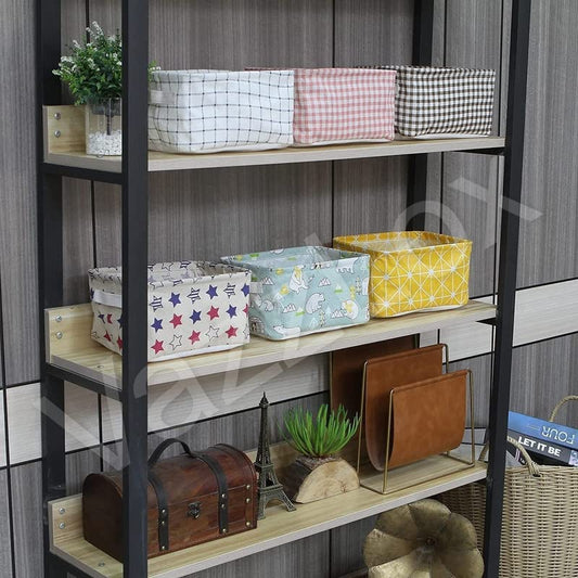 Canvas Fabric Basket with Handle ( Pack of 4 )