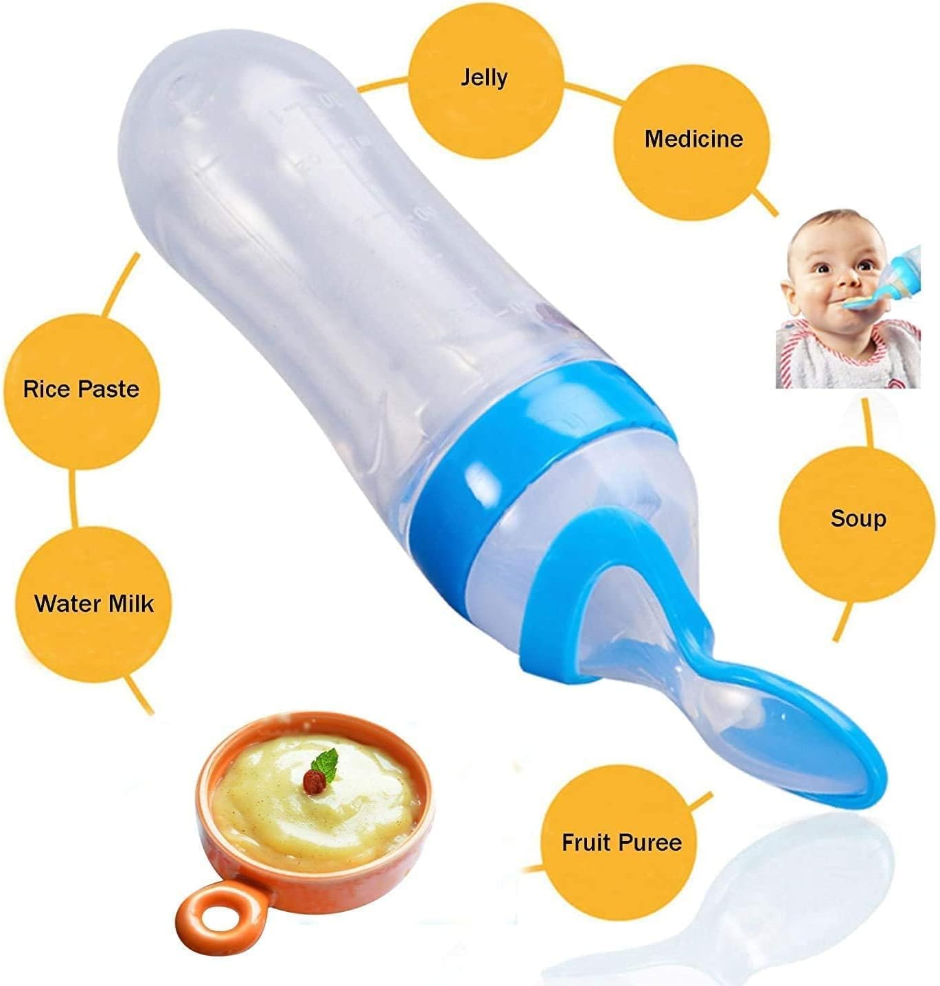 Premium Baby Food Squeeze Feeder Spoon