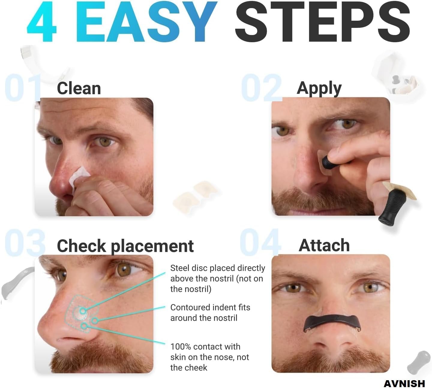 Magnetic Breathing Nasal Strip