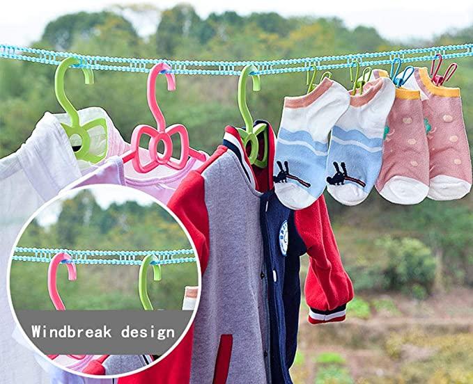 Rope-Portable Adjustable Dryer Line Windproof Non-Slip ( Pack of 1)