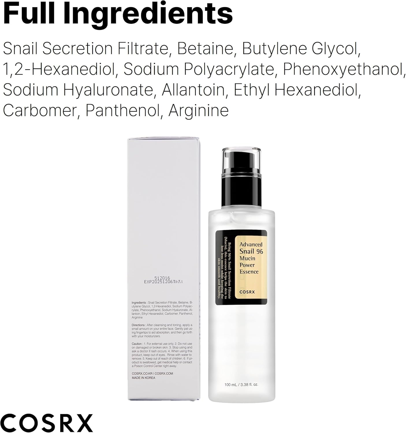 Snail 96 Mucin Power Essence 100 Ml Each Pack of 2