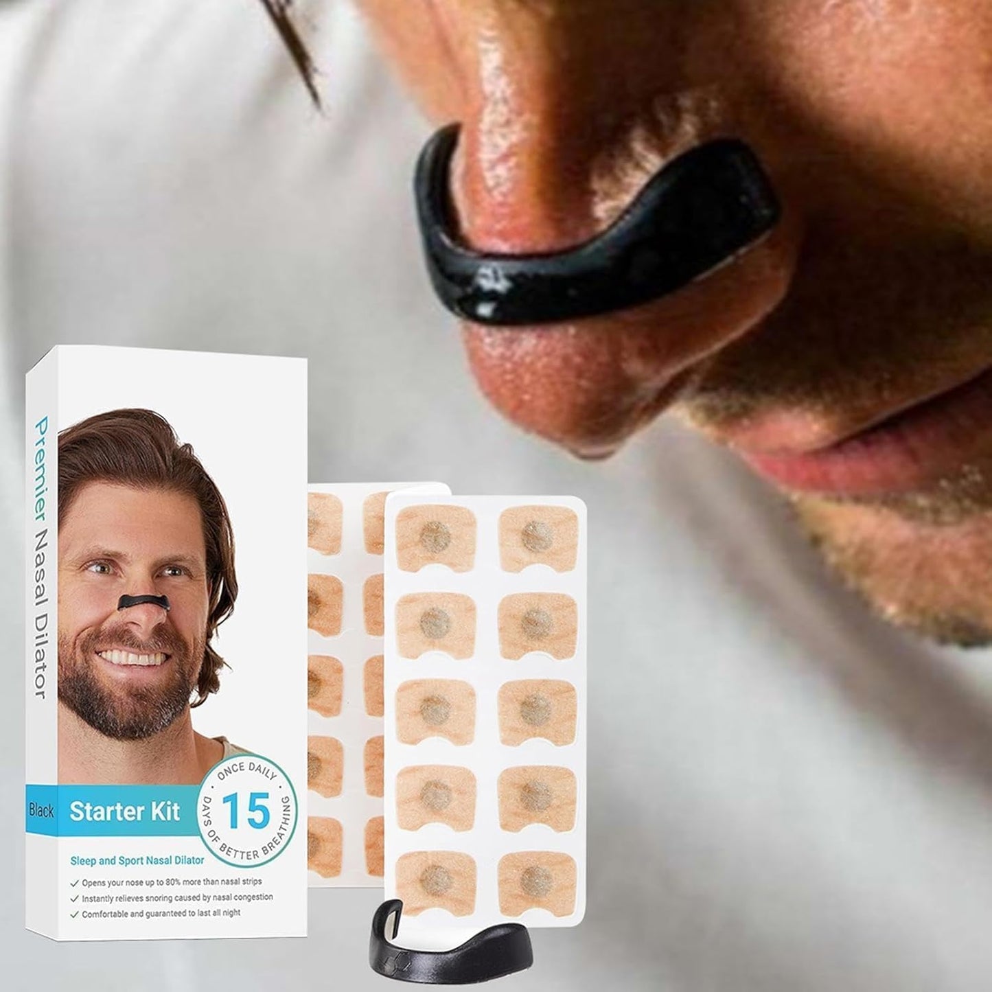 Magnetic Breathing Nasal Strip