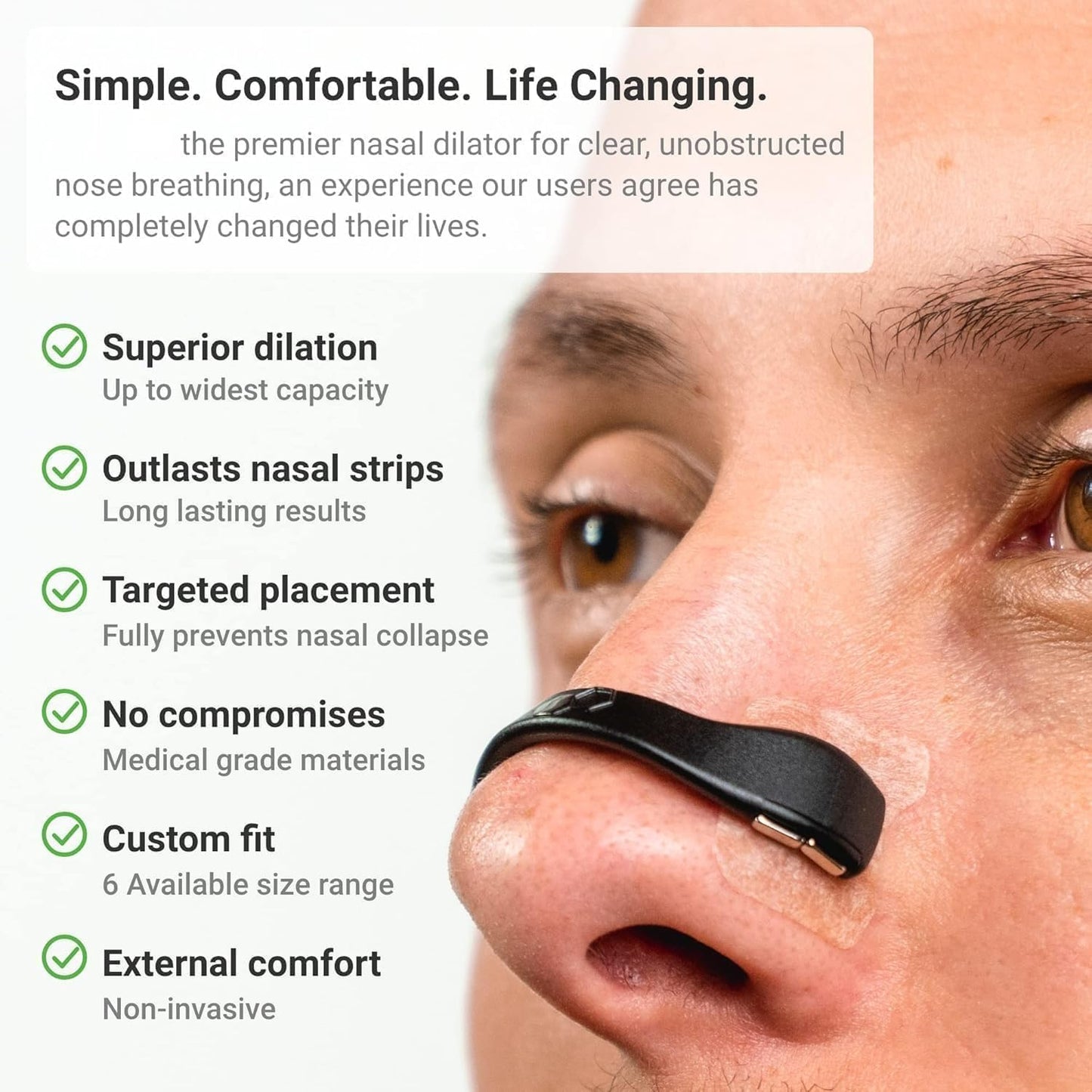 Magnetic Breathing Nasal Strip