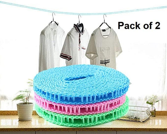 Rope-Portable Adjustable Dryer Line Windproof Non-Slip ( Pack of 1)