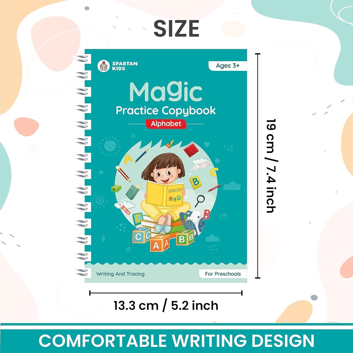 Sank Magic Practice Copybook (4 BOOKS,1 PEN,1 GRIP,10 REFILL)