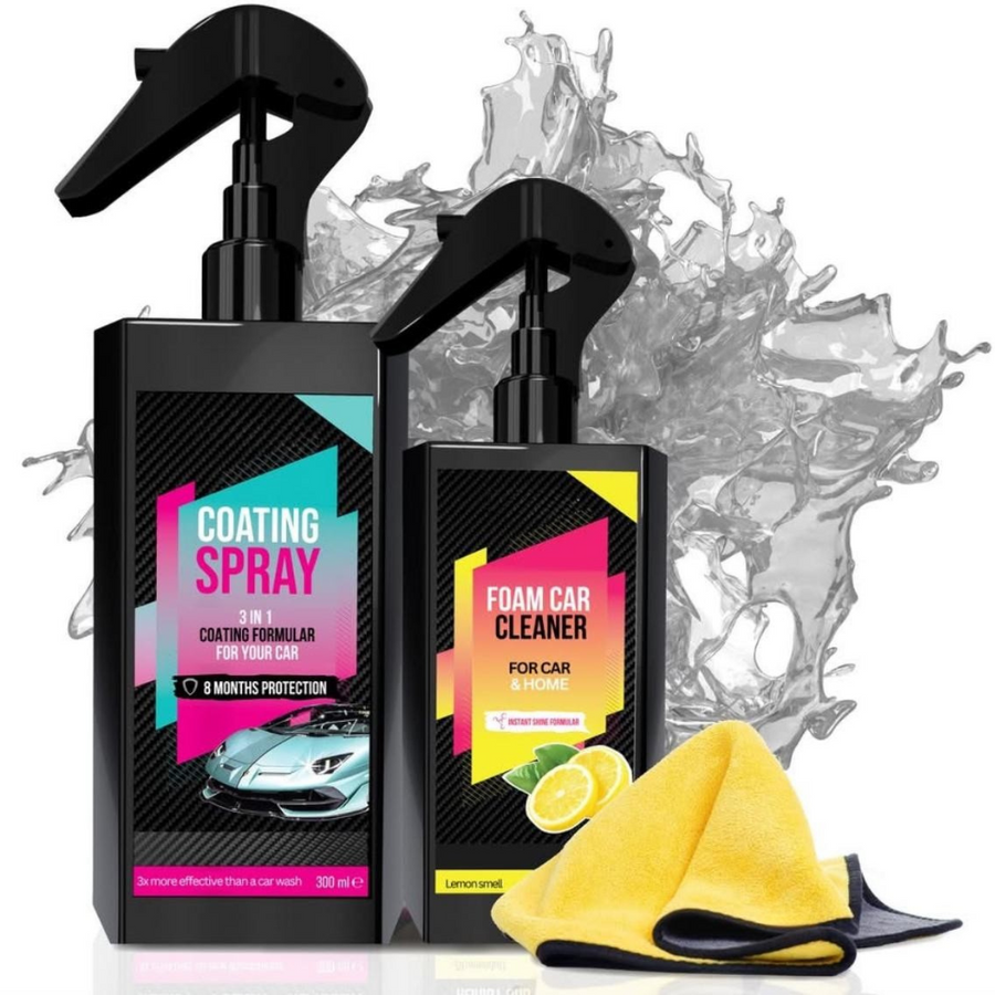 Coating Spray and Foam Car Cleaner 200ml (Combo)