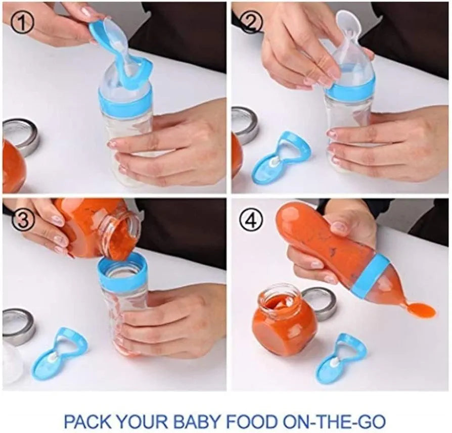 Premium Baby Food Squeeze Feeder Spoon