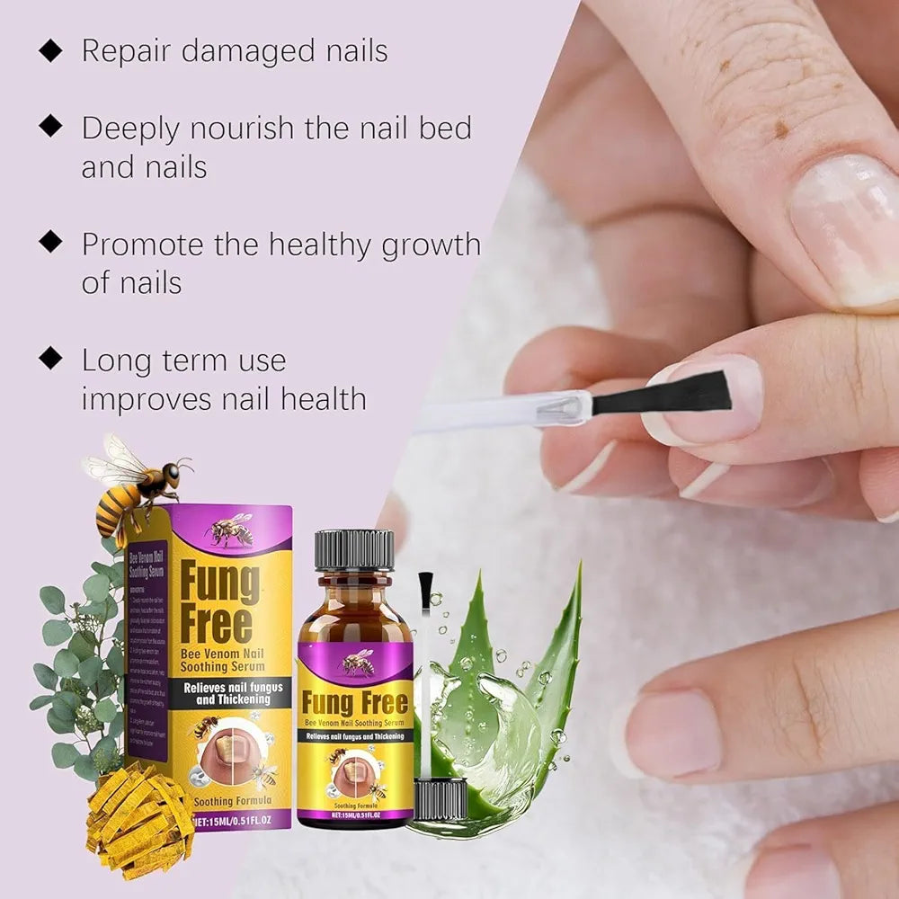 Fungi Free Bee Venom Nail Treatment Solution Serum (15ml) Buy 1 Get 1 Free