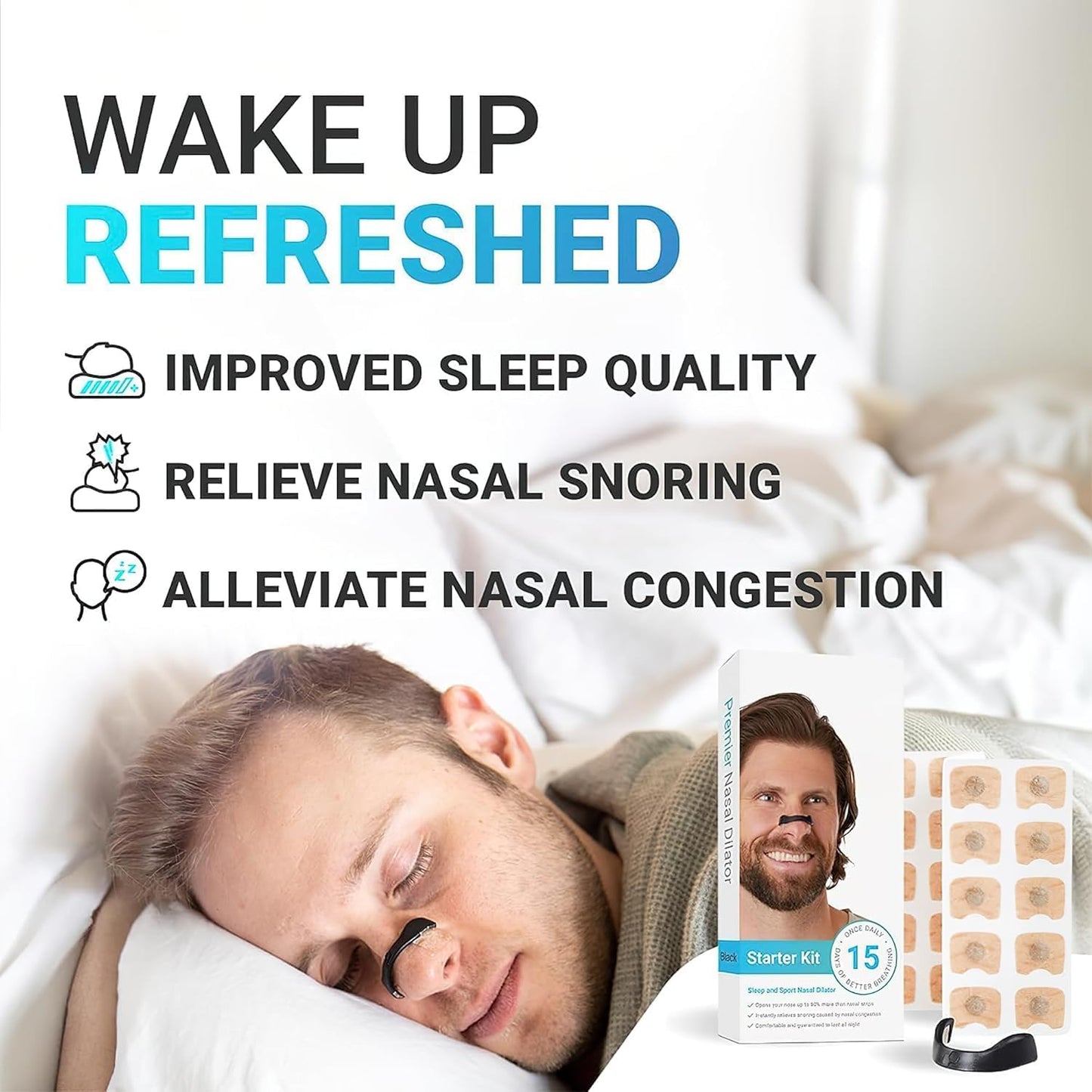 Magnetic Breathing Nasal Strip