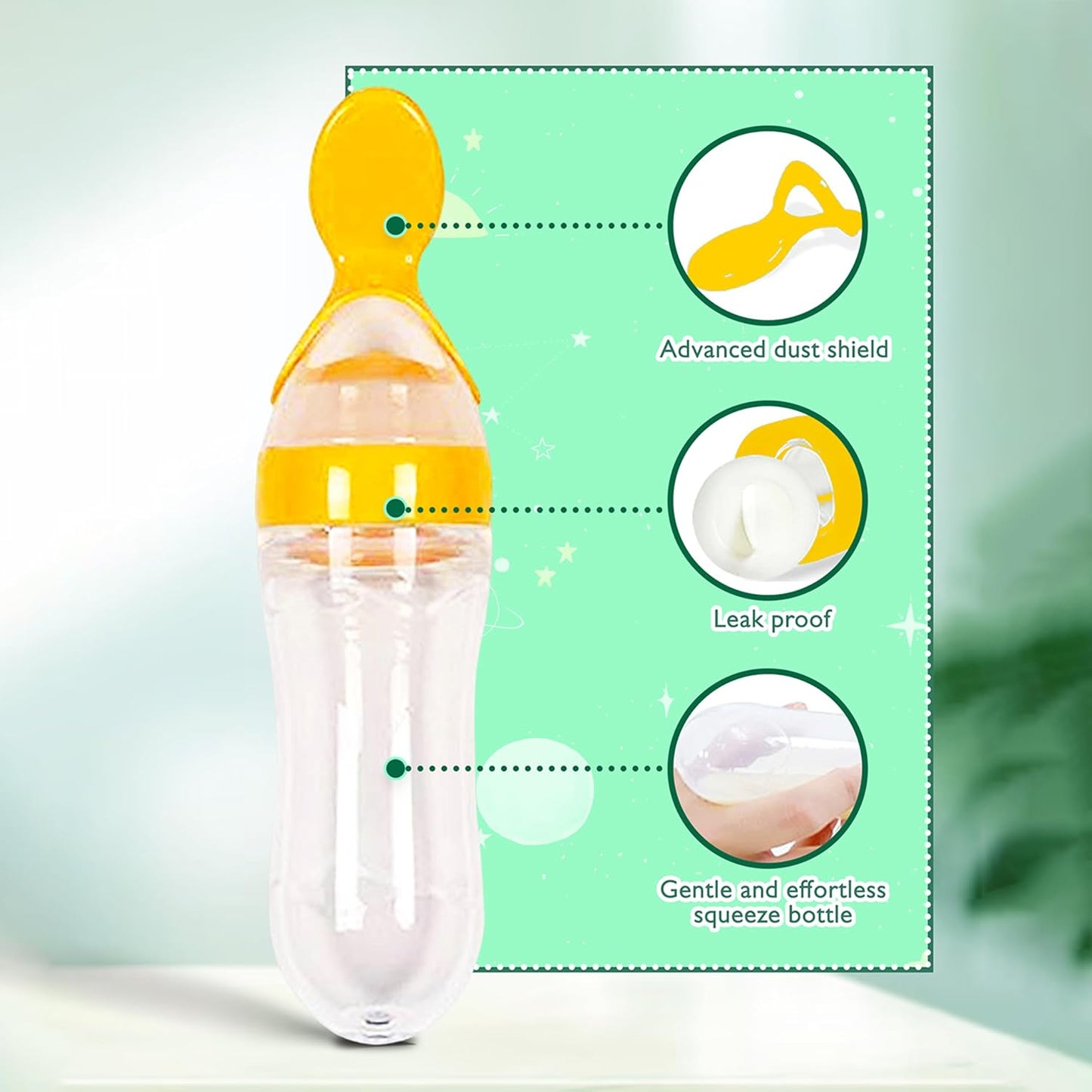 Premium Baby Food Squeeze Feeder Spoon