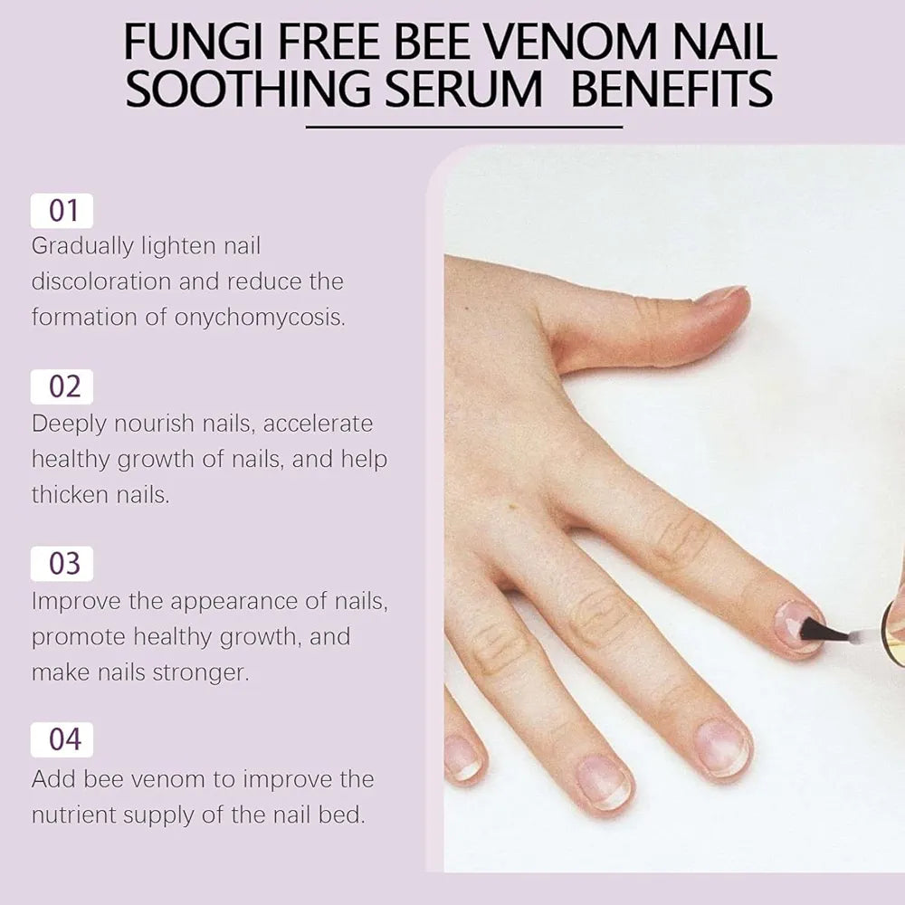 Fungi Free Bee Venom Nail Treatment Solution Serum (15ml) Buy 1 Get 1 Free
