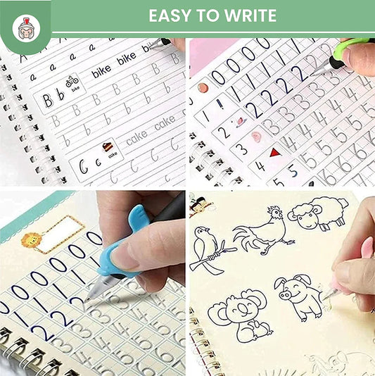 Sank Magic Practice Copybook (4 BOOKS,1 PEN,1 GRIP,10 REFILL)
