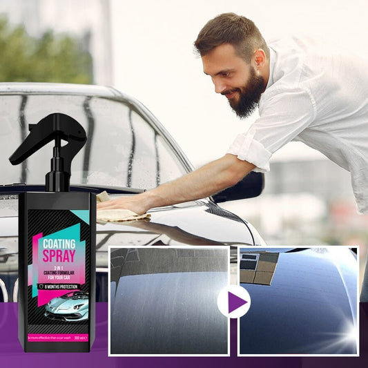 Coating Spray and Foam Car Cleaner 200ml (Combo)